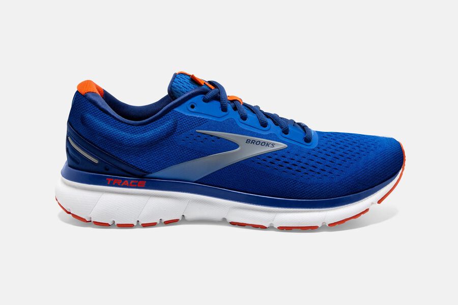 Brooks Running Shoes - Trace Road Mens - Blue - EQC-597234